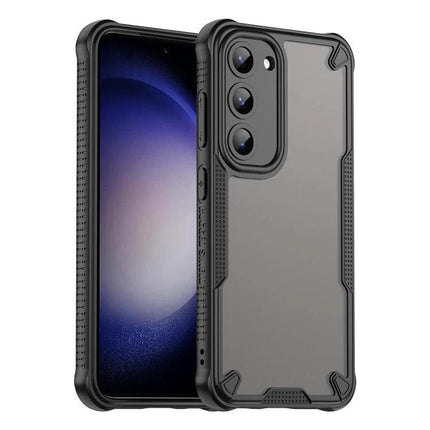Armor Glaze Case for Samsung Phones Everyday Protection slim two-material gray PC TPU protective phone case
