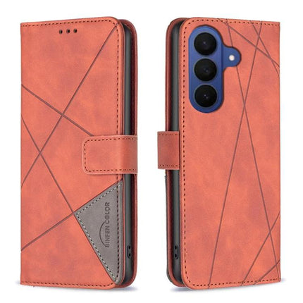 Leather Phone Case For Daily Protection On Samsung Essentials brown PU leather wallet case with card slots and kickstand for commuters