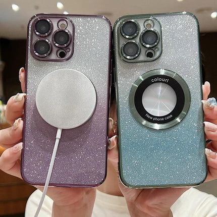 Daily Phone Case for iPhone 12 Everyday Protection — glitter TPU iPhone 12 cases with magnetic ring and wireless charger-ready design