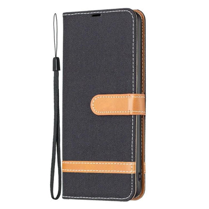 Leather Phone Case With Built-In Stand For Everyday Protection — black PU leather wallet case with stand, card slots and lanyard