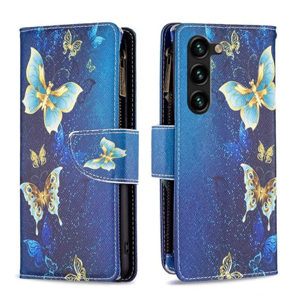 Galaxy Phone Case Card Access For Everyday Use That Keeps Your Phone Safe On The Go - blue butterfly wallet case with stand for Samsung Galaxy S25