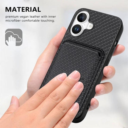 Essential Leather Phone Case With Card Slots slim black PU leather phone case with card slot and four-corner drop protection