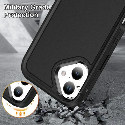 Waterproof Phone Case For Daily On-The-Go Protection - military-grade black rugged phone case showing reinforced corners and camera cutout