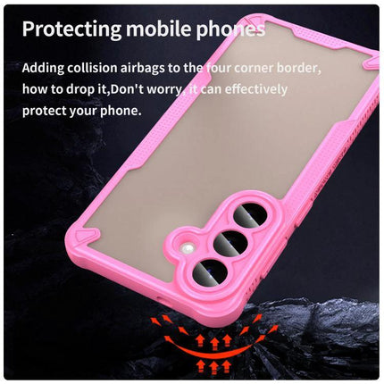Armor Glaze Case For Samsung Phones Everyday Protection, Slim And Durable For Daily Handling - slim pink protective case with reinforced corners and camera cutouts