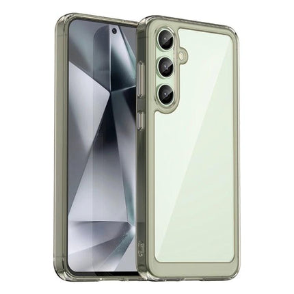 Colorful Samsung Galaxy Case For Everyday Protection showing clear TPU bumper and acrylic back, slim grip, scratch and bump resistant
