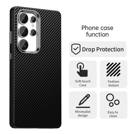 Samsung Phone Case For Everyday Protection Durable And Practical For Daily Use And Travel - black carbon fiber textured drop protection case
