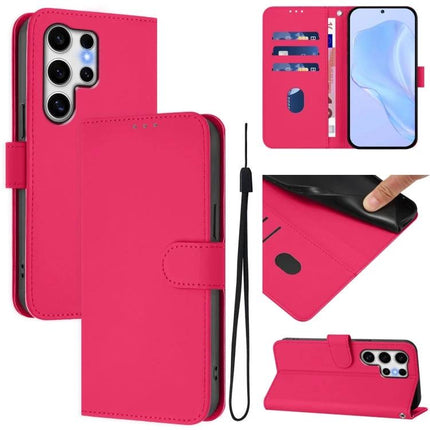 Leather Phone Case With Lanyard For Daily Essentials Carry And Easy On The Go Access - pink PU leather wallet case with card slots, inner lining, and detachable lanyard