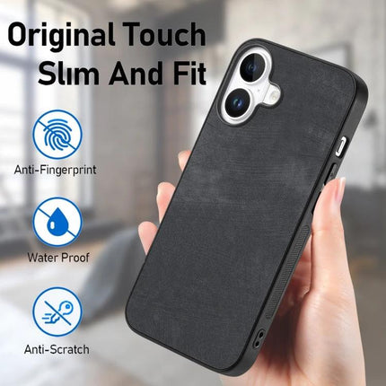Vintage Leather Phone Case For Everyday Device Protection During Commutes And Daily Use - slim black leather TPU PC case, anti-fingerprint, waterproof, anti-scratch
