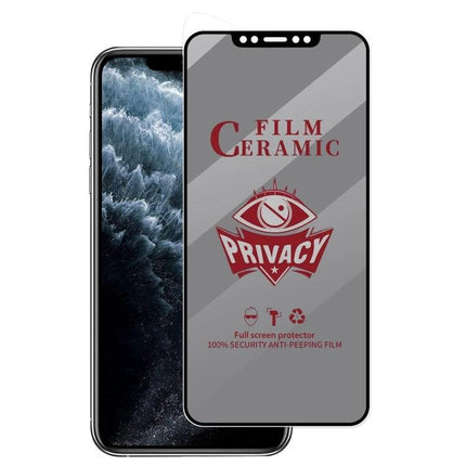 iPhone Privacy Film For Daily Screen Protection On The Go - ceramic privacy screen protector shields display from side-angle viewing and scratches