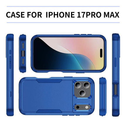 Phone Case for Daily Commutes durable blue TPU+PC protective case for iPhone 17 Pro Max, slim shock and scratch resistant design