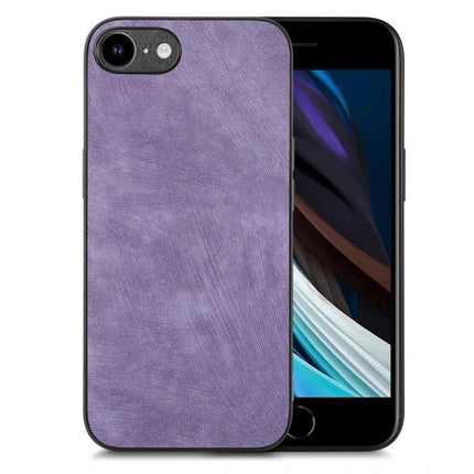 Vintage Leather Phone Case For Everyday Protection And Style With A Timeless Look And Quality Craft - slim purple leather TPU PC phone case
