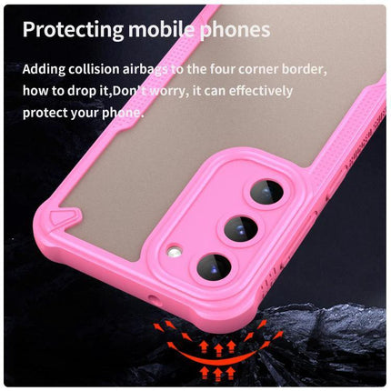 Armor Glaze Case for Samsung Phones Everyday Protection pink slim dual-material corner airbag design protecting camera and sides