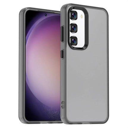 Candy Protective Case For Samsung Galaxy Phone, Everyday Protection Against Scratches And Dust - gray TPU PC PET slim full-coverage case for S23