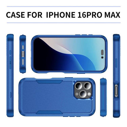 Durable Phone Case for Daily Commutes slim blue TPU+PC protective case for iPhone 16 Pro Max, scratch and dirt resistant