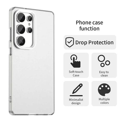 Essential Samsung Galaxy Phone Case for Everyday Protection - slim clear TPU PC PET case with drop protection, soft-touch finish, easy-clean minimalist design
