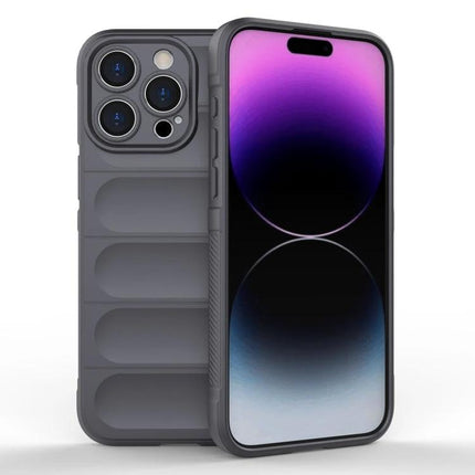 Essential Protective Case For iPhone Daily Use — sleek gray TPU case with soft flannel lining, precise cutouts, scratch-resistant protection for everyday commuting