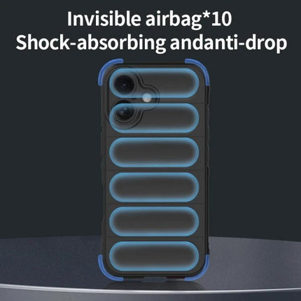 Essential Protective Case For iPhone Daily Use with invisible airbag shock-absorbing TPU shell and soft flannel lining