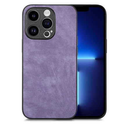 Vintage Leather Phone Case For Everyday Protection And Style With A Timeless Look And Quality Craft - slim purple leather TPU PC phone case