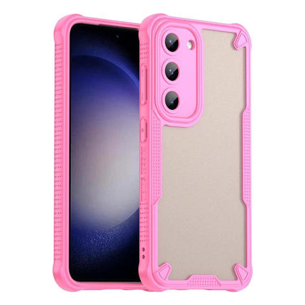 Armor Glaze Case for Samsung Phones Everyday Protection slim pink PC TPU hybrid phone case for commutes and drops