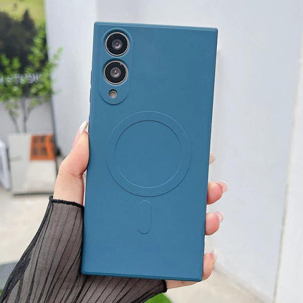 Silicone Protective Case For Samsung Phones Everyday Use - teal liquid silicone case with soft durable finish and camera cutouts