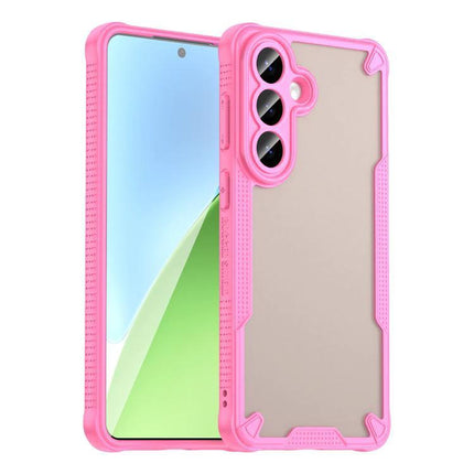 Armor Glaze Case For Samsung Phones Everyday Protection, Slim And Durable For Daily Handling - pink slim durable protective phone case