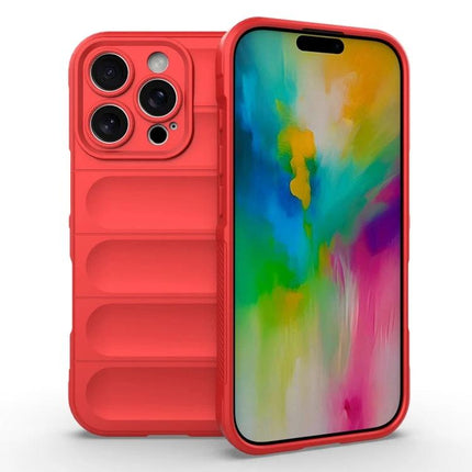 Phone Case for iPhone 16 Pro and 16 Plus Daily Use slim red TPU protective case against scratches and dirt
