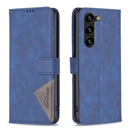Leather Phone Case for Everyday Carry blue PU leather wallet case with card slots, photo frame slot and horizontal stand