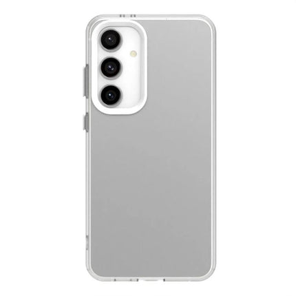 Candy Phone Case for Samsung Everyday Protection — clear grey candy-inspired protective case with TPU edge and rigid back