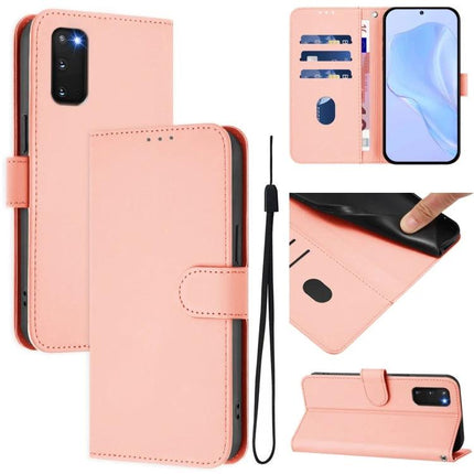 Phone Case With Built In Card Slot For Everyday Protection And On The Go Organization - pink wallet folio with kickstand, card slots and wrist strap