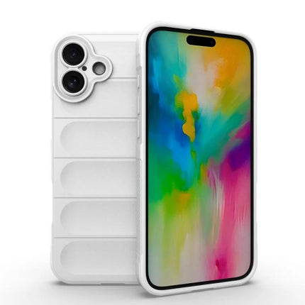 Phone Case for iPhone 16 Pro and 16 Plus Daily Use slim white TPU protective case against scratches and dirt, pocket-ready design