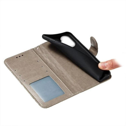 Leather Flip Case for iPhone Everyday Protection - brown leather flip wallet with built-in stand, card slot and shock-absorbing inner shell