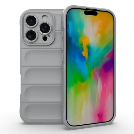 Phone Case for iPhone 16 Pro and 16 Plus Daily Use slim gray TPU case protects against scratches and dirt for daily commuting