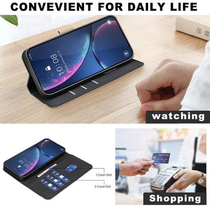 RFID Leather Wallet Case For Samsung Galaxy S26 Ultra 5G With 3 Card Slots hand-made PU leather kickstand with 3 card slots and RFID protection