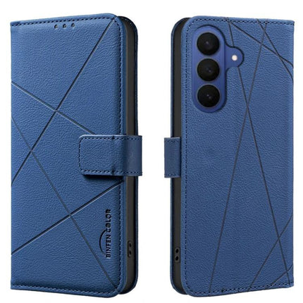 Leather Phone Case With Card Slots And Cash Pocket - blue RFID-blocking folio wallet with three card slots and cash pocket, commuter-friendly