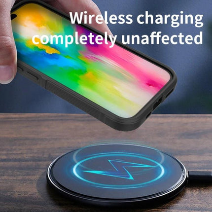Essential Protective Case For iPhone Daily Use showing slim TPU case enabling wireless charging with precise cutouts and soft flannel lining