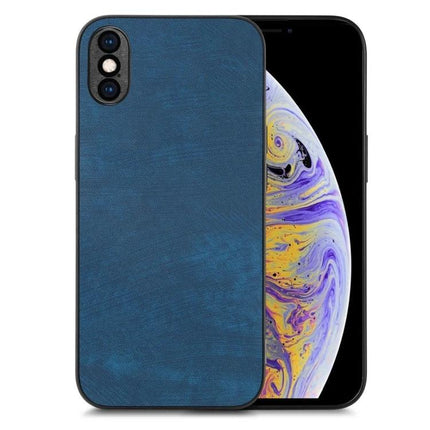 Classic Vintage Leather Phone Case For Everyday Protection And Easy Handling For Daily Convenience - slim blue leather TPU PC protective phone case