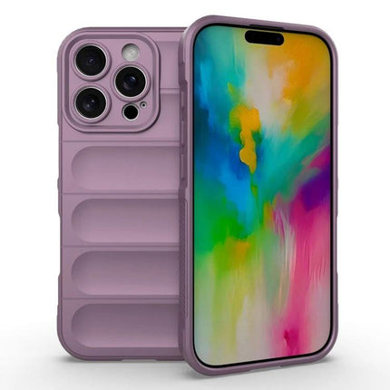 Phone Case for iPhone 16 Pro and 16 Plus Daily Use slim flexible purple TPU case protects against scratches and dirt
