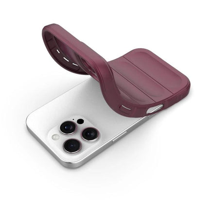 Phone Case for iPhone 16 Pro and 16 Plus Daily Use slim flexible TPU burgundy case protecting against scratches and dirt