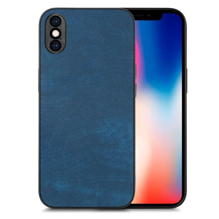 Classic Vintage Leather Phone Case For Everyday Protection And Easy Handling For Daily Convenience - blue leather slim protective phone case
