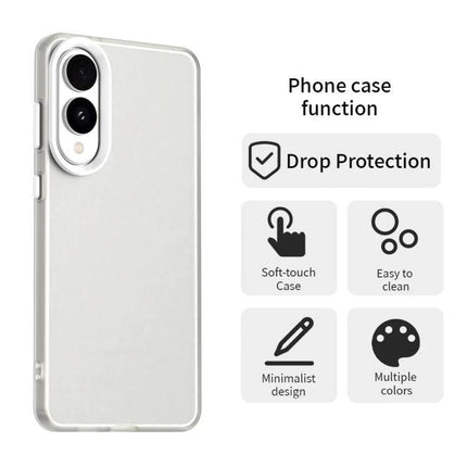 Protective Candy Case for Samsung Galaxy S25 slim hybrid TPU PC PET shell with drop protection and soft-touch finish