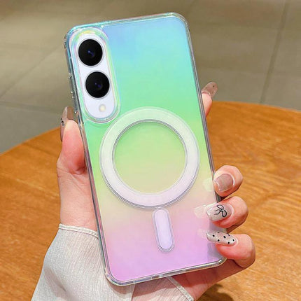 Samsung Galaxy Phone Case Daily Protection clear iridescent case with ring for everyday scratch and drop resistance, full port and button access