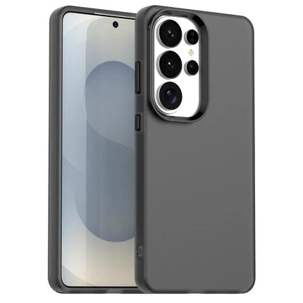 Essential Phone Case for Everyday Protection - slim matte gray TPU PC PET case showing front and rear camera cutout