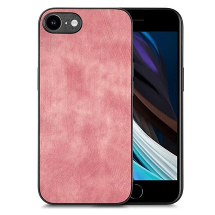 Vintage Leather Phone Case For Everyday Protection And Style With A Timeless Look And Quality Craft - slim pink leather TPU PC hybrid phone case