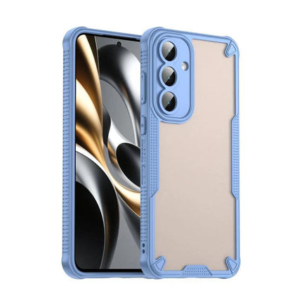 Armor Glaze Case For Samsung Phones Everyday Protection, Slim And Durable For Daily Handling – slim blue PC+TPU protective phone case