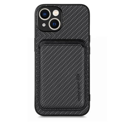 Leather Phone Case With Built In Card Holder For Everyday Commute And Quick Wallet Convenience – black textured PU leather phone case with card pocket