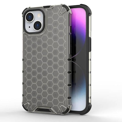 iPhone Case For Everyday Protection During Daily Commutes, Work, And Errands For Easy Handling - clear TPU+PC shockproof case with honeycomb back