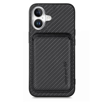 Essential Leather Phone Case With Card Slots - slim black PU leather card holder with magnetic closure and four-corner drop protection