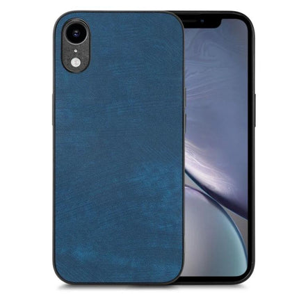 Classic Vintage Leather Phone Case For Everyday Protection And Easy Handling For Daily Convenience - slim blue leather TPU PC protective phone case