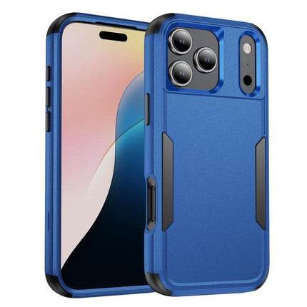 Phone Case for Daily Commutes - slim blue TPU+PC protective case for everyday scratches and bumps, easy access to ports and buttons