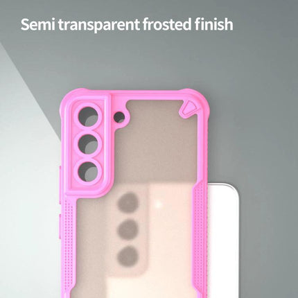 Armor Glaze Case for Smartphone: Everyday Protection - semi transparent frosted pink slim 2.5mm PC+TPU protective phone case